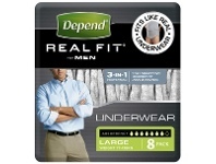 Depend Real Fit Underwear Male Large 8