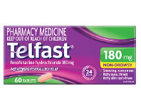 PharmaSave Telfast Hayfever Allergy Relief 180mg 60 Tablets offer