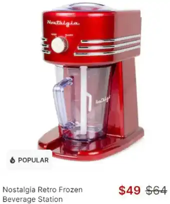 Target Nostalgia retro frozen beverage station offer