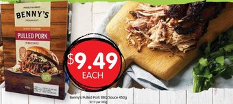 Spudshed Benny's pulled pork BBQ sauce 450g offer