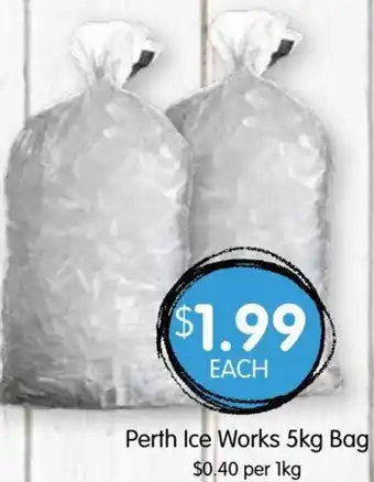 Spudshed Perth ice works 5kg bag offer