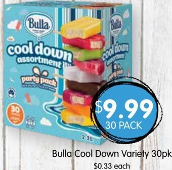 Spudshed Bulla cool down variety 30pk offer