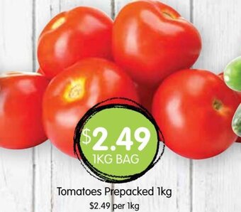 Spudshed Tomatoes prepacked 1kg offer