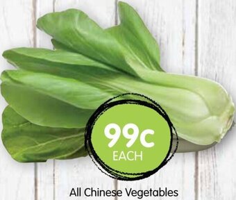 Spudshed All chinese vegetables offer