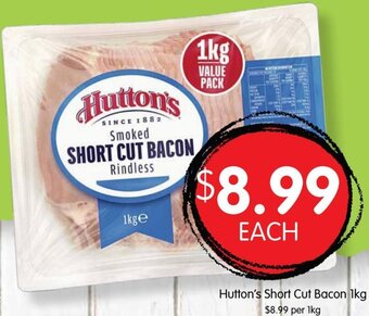 Spudshed Hutton's short cut bacon 1kg offer