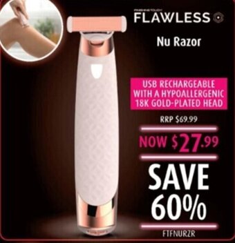 Flawless Nu razor