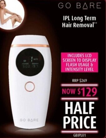 Shaver Shop Go bare IPL long term hair removal offer