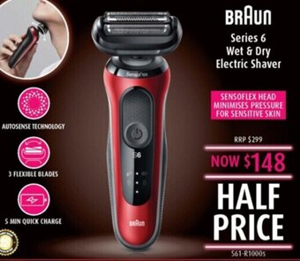 Shaver Shop Braun series 6 wet & dry electric shaver offer