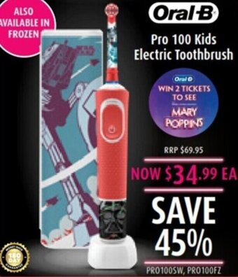 Shaver Shop Oral-B Pro 100 kids electric toothbrush offer