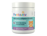 Chemist Warehouse Pentavite Calcium + Vitamin D3 & K2 Kids 60 Chewable Tablets offer
