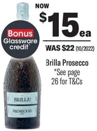 Liquorland Brilla Prosecco offer