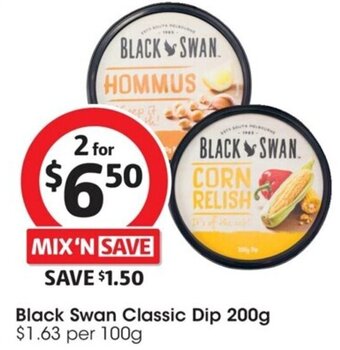 Liquorland Black swan classic dip 200g offer
