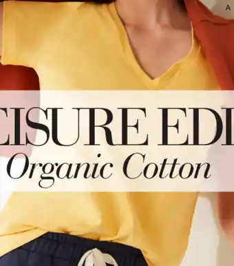EziBuy Emerge organic cotton v neck tee offer