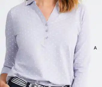 Capture spot 3/4 sleeve polo