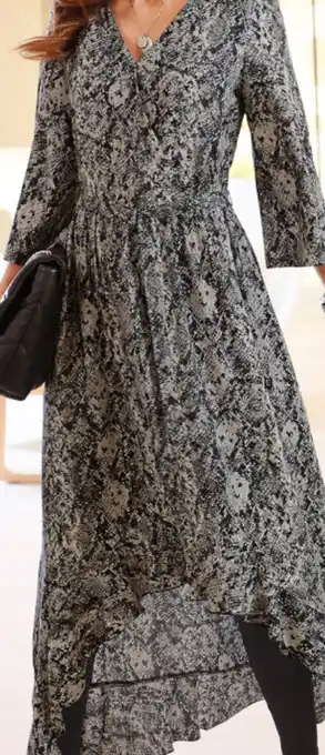 EziBuy Euro edit printed long sleeve dress offer