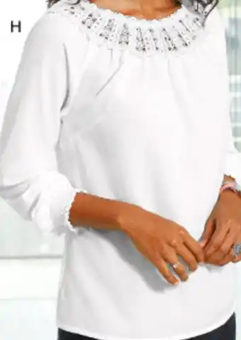 Euro edit lace detail top