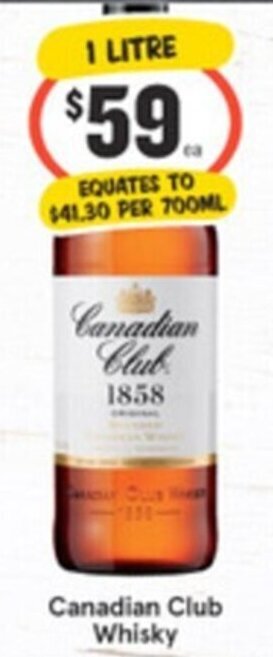 Canadian club whisky
