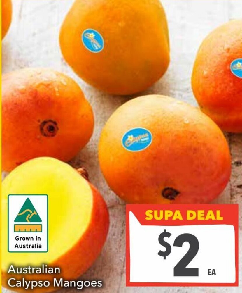 Australian Calypso mangoes offer at Ritchies