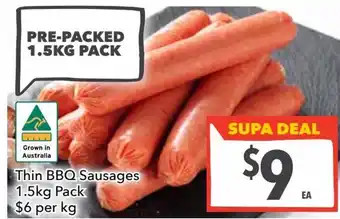 Ritchies Thin BBQ sausages 1.5 per pack offer