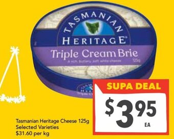 Ritchies Tasmanian Heritage cheese 125g offer