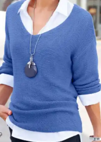 EziBuy Euro edit v neck knit offer