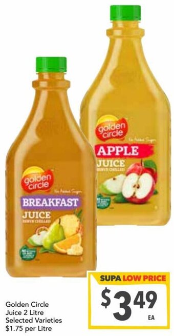 Ritchies Golden circle juice 2 litre offer