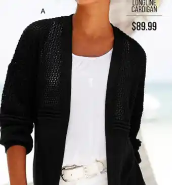 Urban open longune knit cardi