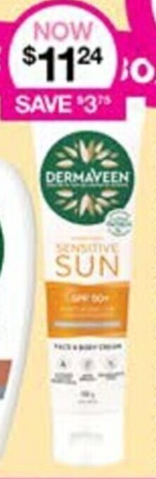 Priceline Dermaveen Sensitive Sun offer