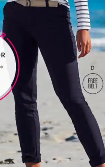 Urban belted chino pants