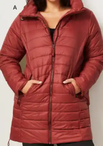 Isobar plus longline quilted puffer jacket