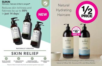Priceline Sukin Skincare, Haircare & Men's Ranges offer