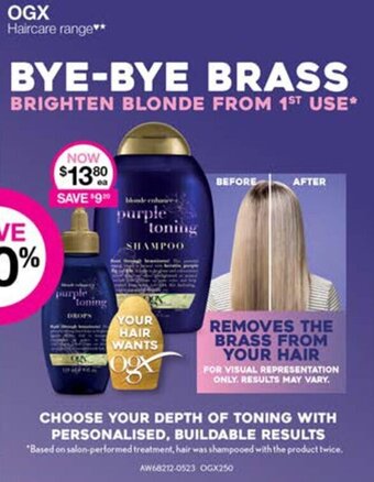 Priceline OGX Haircare Range offer
