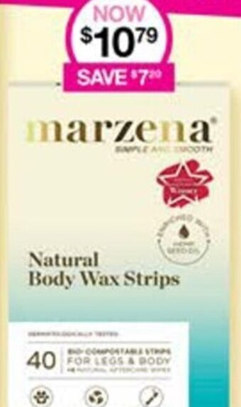 Priceline Marzena Natural Body Wax Strips offer