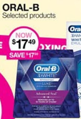 Priceline Oral-B Selected Products offer