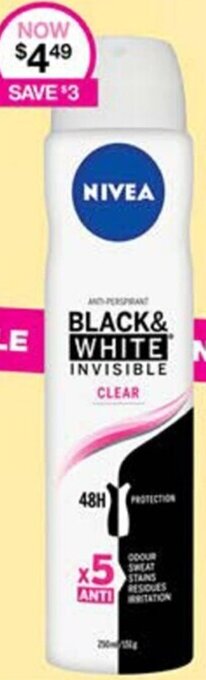 Priceline Nivea Black & White Invisible offer