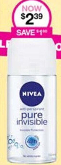 Priceline Nivea Pure Invisible offer
