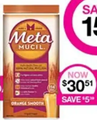 Priceline Metamucil Orange Smooth offer