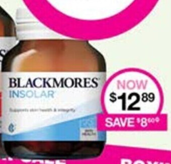 Priceline Blackmores Insolar offer