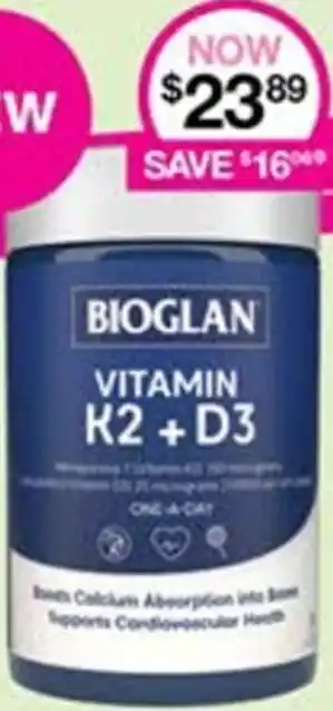 Priceline Bioglan Vitamib K2+D3 offer