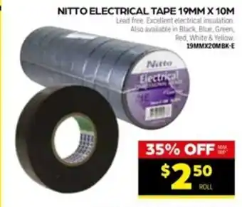 Nitto Electrical Tape 19mm x 10m