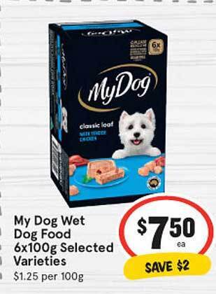 IGA My dog wet dog food offer