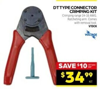 Autopro Voltage DT Type Connector Crimping Kit offer