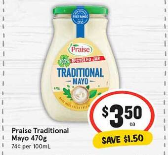 IGA Praise traditional mayo offer