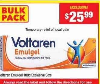 Chemist Warehouse Voltaren emulgel 180g offer