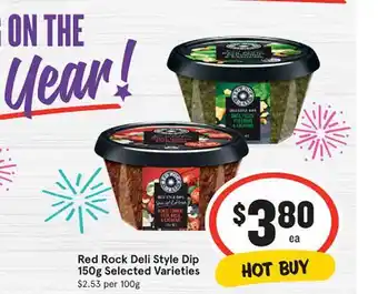 IGA Red rock deli style dip offer