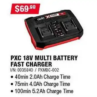 Bunnings Pxc 18v multi battery fast charger offer