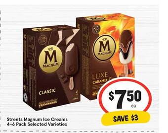 IGA Streets magnum ice creams offer