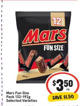IGA Mars fun size pack offer