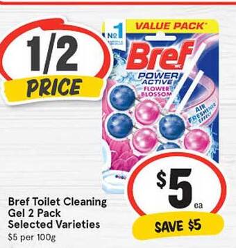 IGA Bref toilet cleaning gel offer