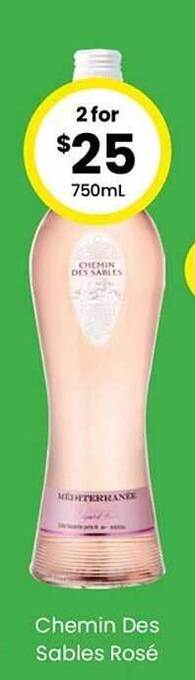 Chemin des sables rosé